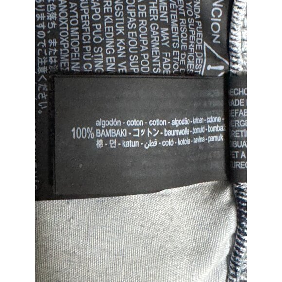 ZARA WOMENS COLLECTION TAPERED COATED MID-RISE Wide Barrel Leg Jeans Size 12 - Picture 15 of 15